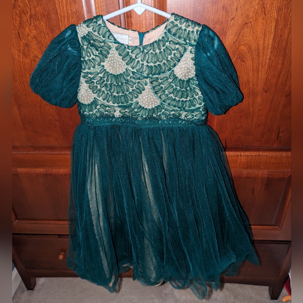 Trish Scully Child - Jacqueline Emerald Dress, Size 5T